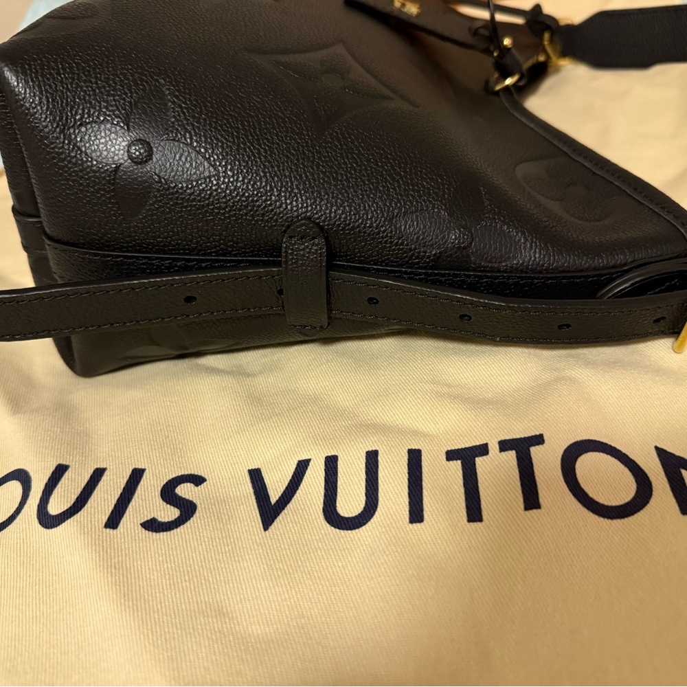 LV Louis Vuitton CarryAll PM Black Monogram Empreinte Leather Shoulder Bag - Picture 7 of 16